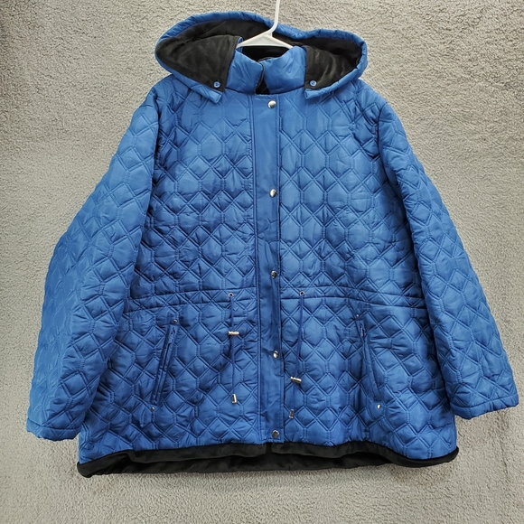 totes Jackets & Coats Totes Geo Quilt Jacket Coat Plus Size Womens